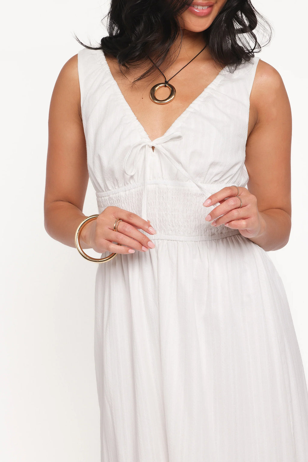 Robe longue Kayden - Blanc