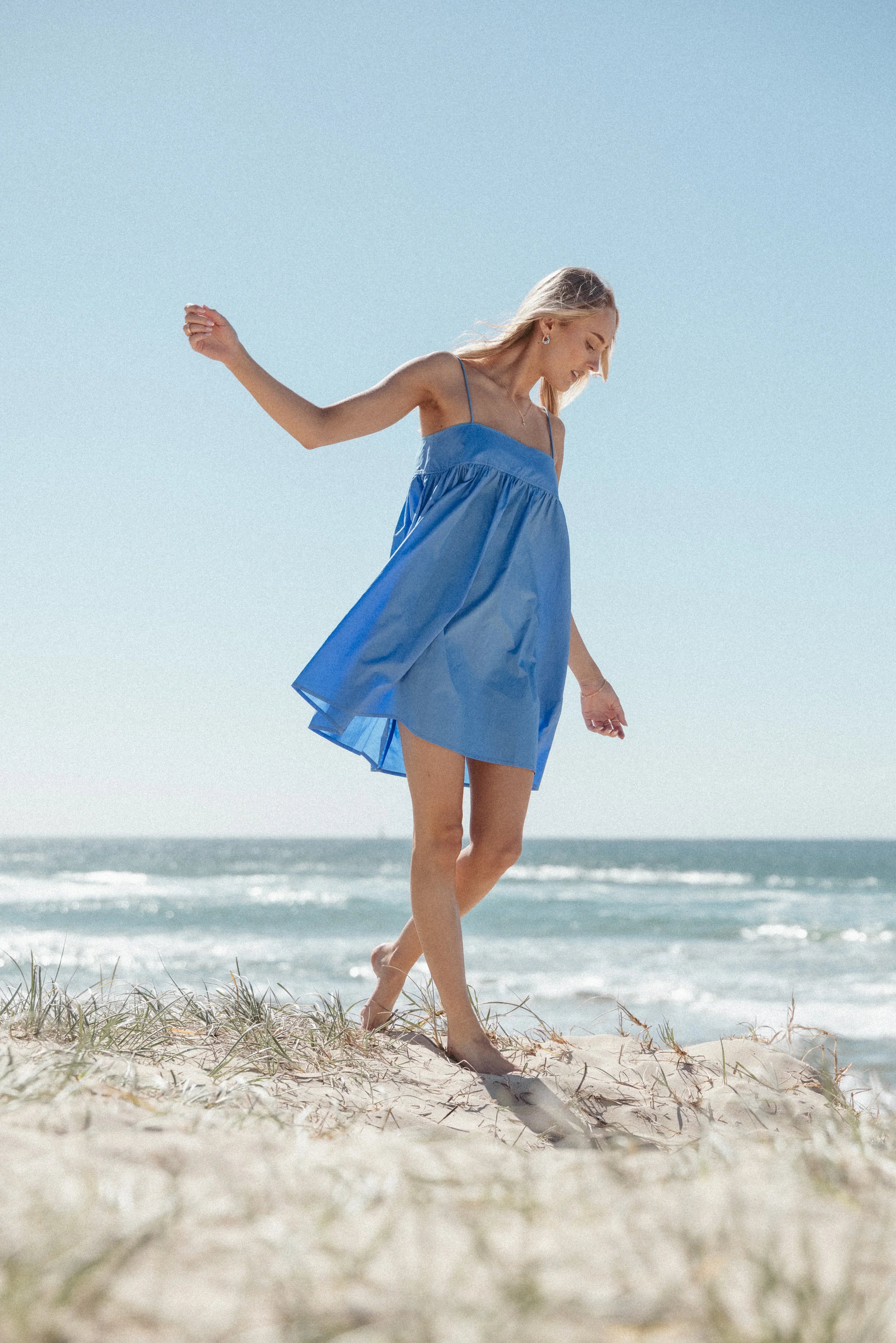 Mini-robe Serina - Bleu