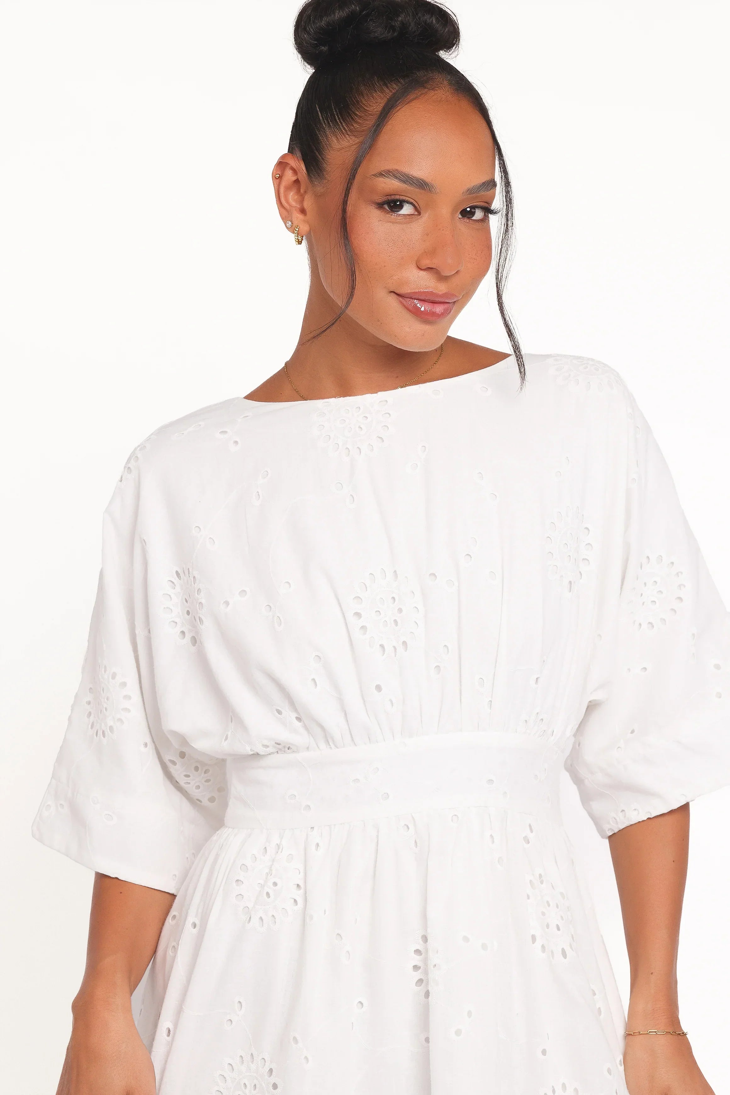 Robe Courte Camila Dos Ouvert - Blanc