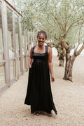 Robe longue Elania - Noire