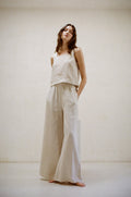 Pantalon large en lin Cove