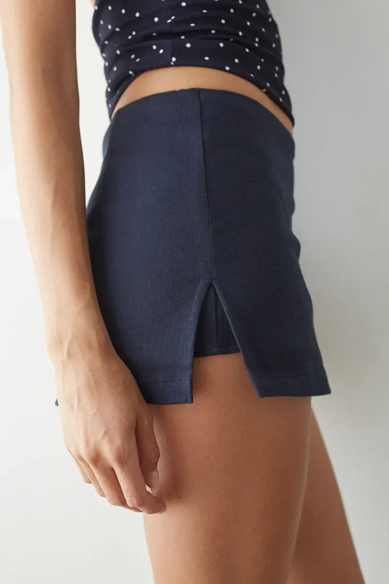 Mini-jupe short Vic à double fente