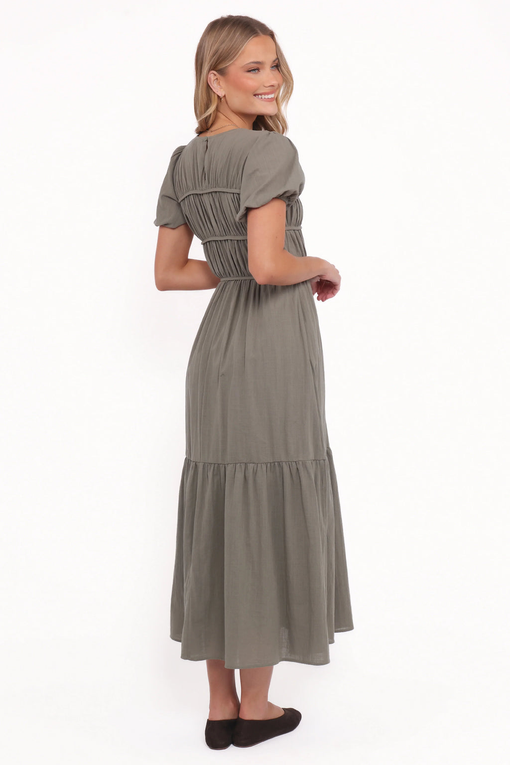 Robe longue Deloria – Olive