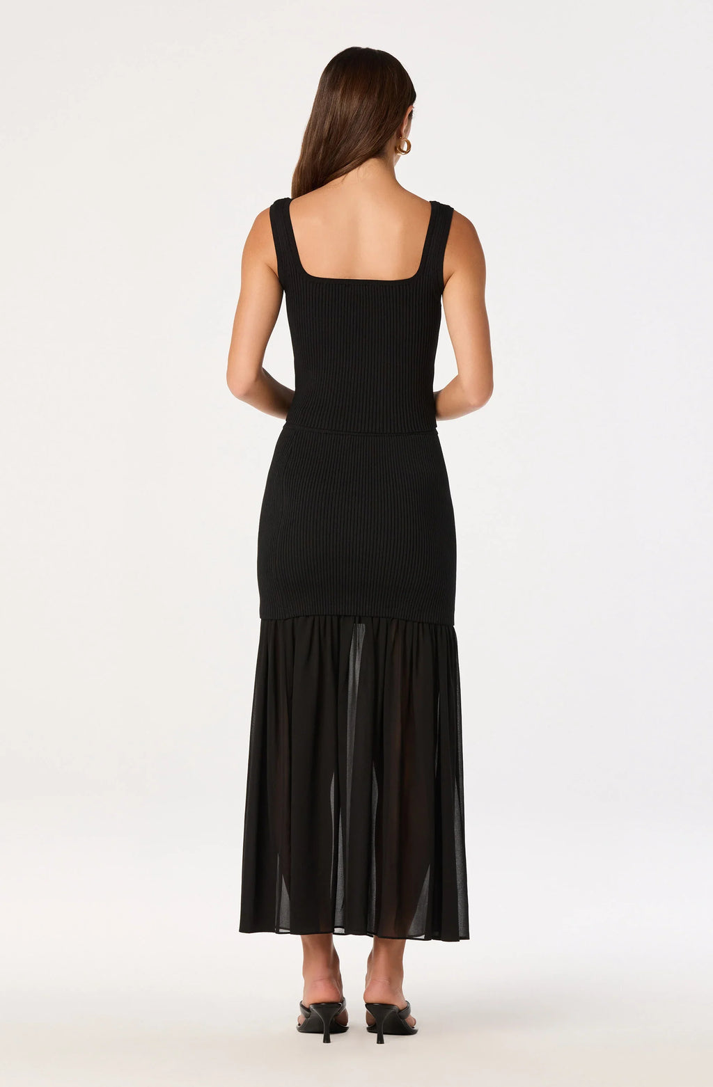 Halie Mixed Media Maxi Skirt