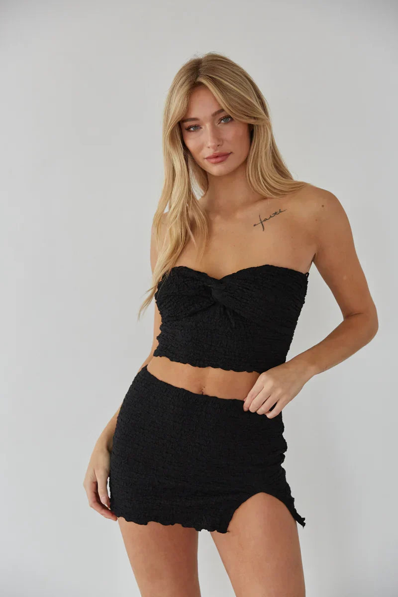Haut tube court smocké Avalon