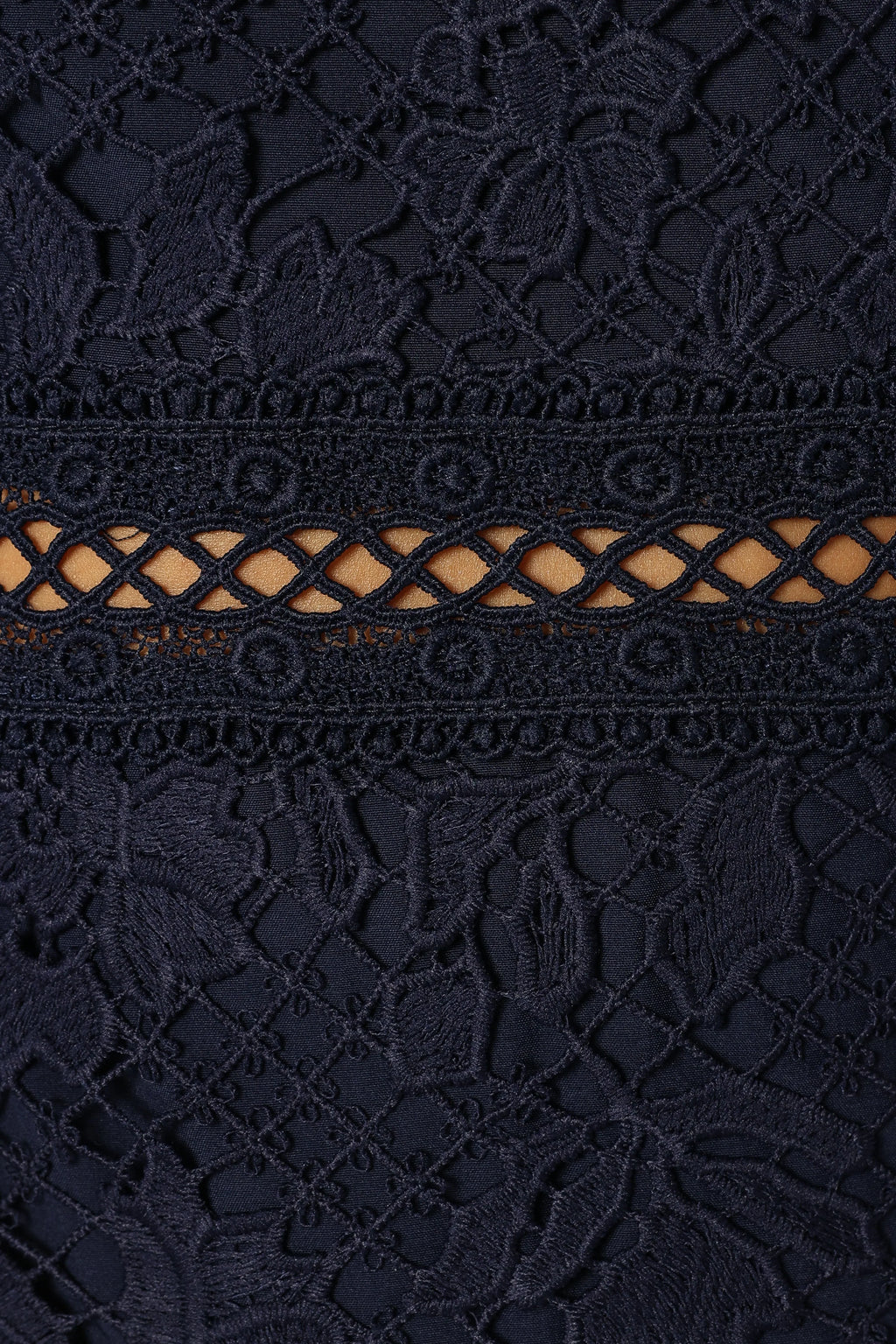 Pia Long Sleeve Midi Dress - Navy