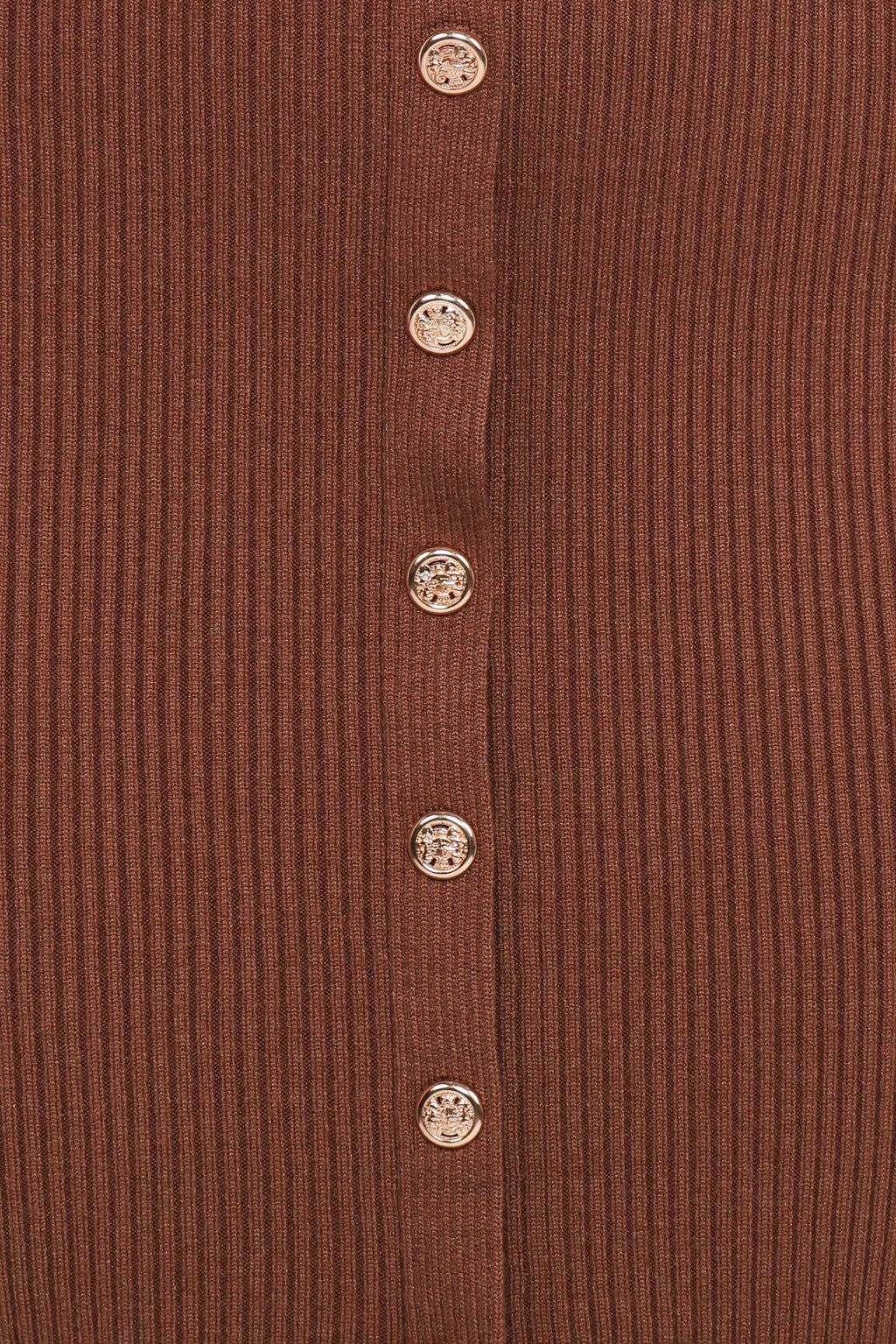 Brydie Long Sleeve Midi Dress - Chocolate Brown