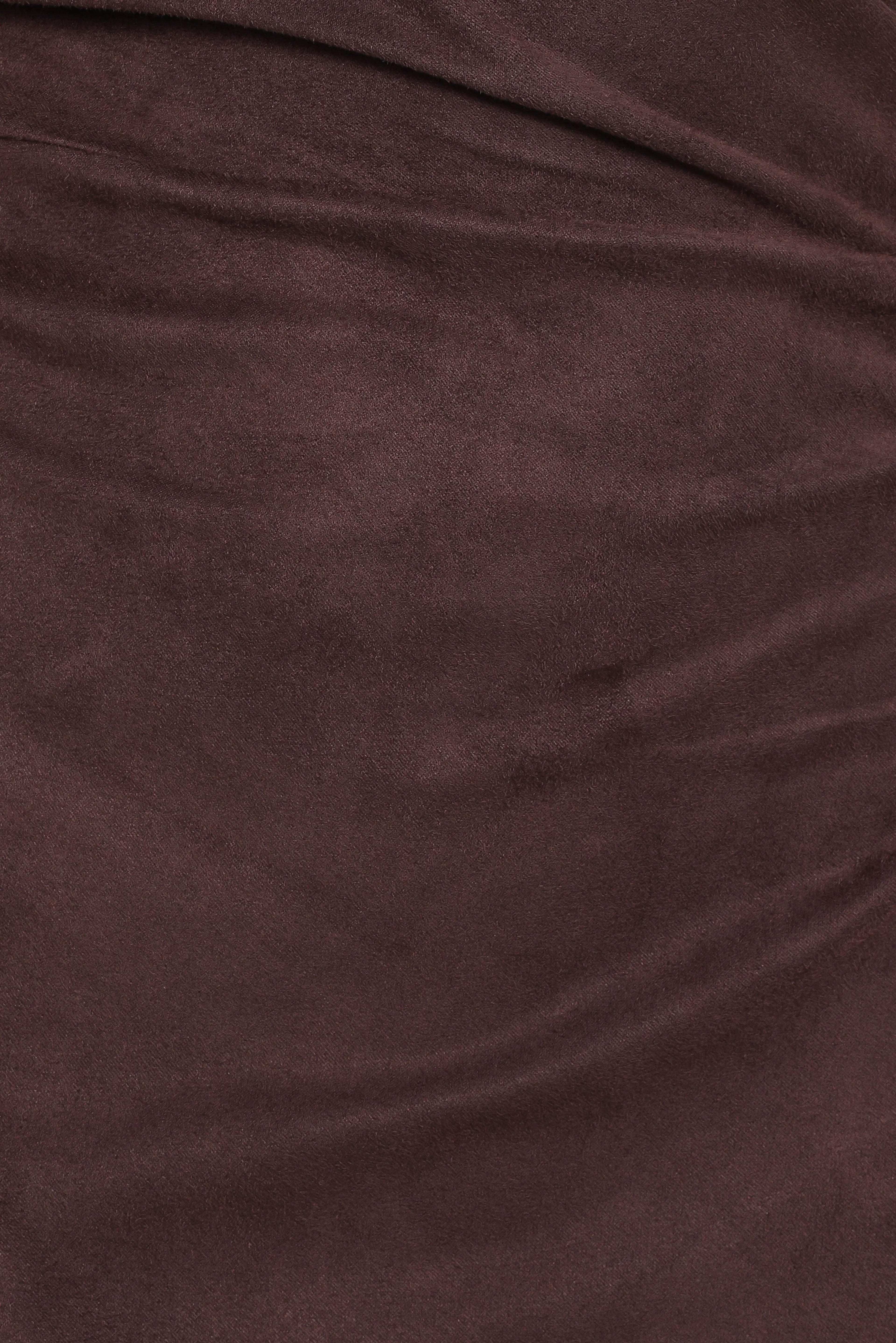Olympia Off Shoulder Maxi Dress - Chocolate