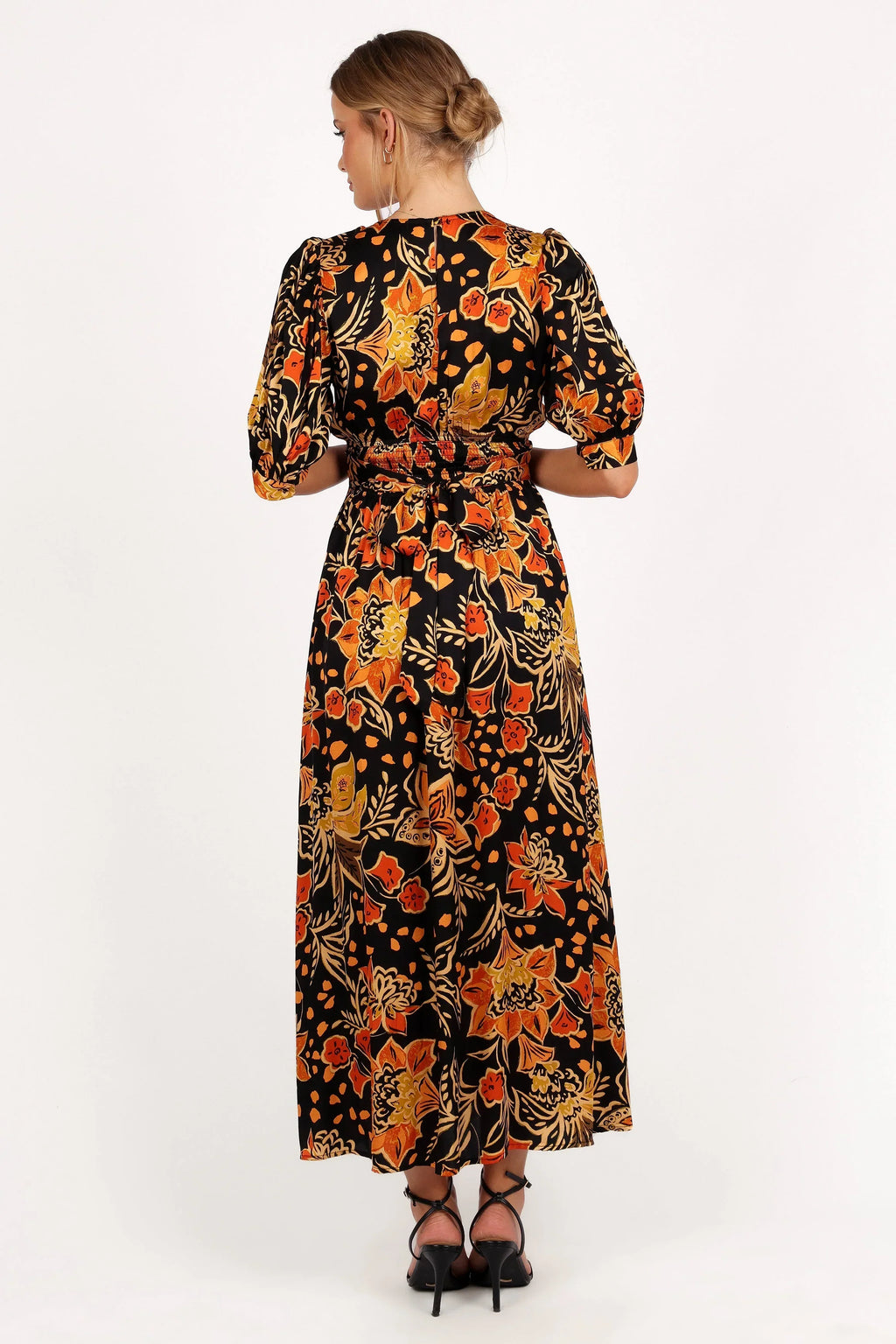 Robe midi Nadalyn - Noir/Multicolore
