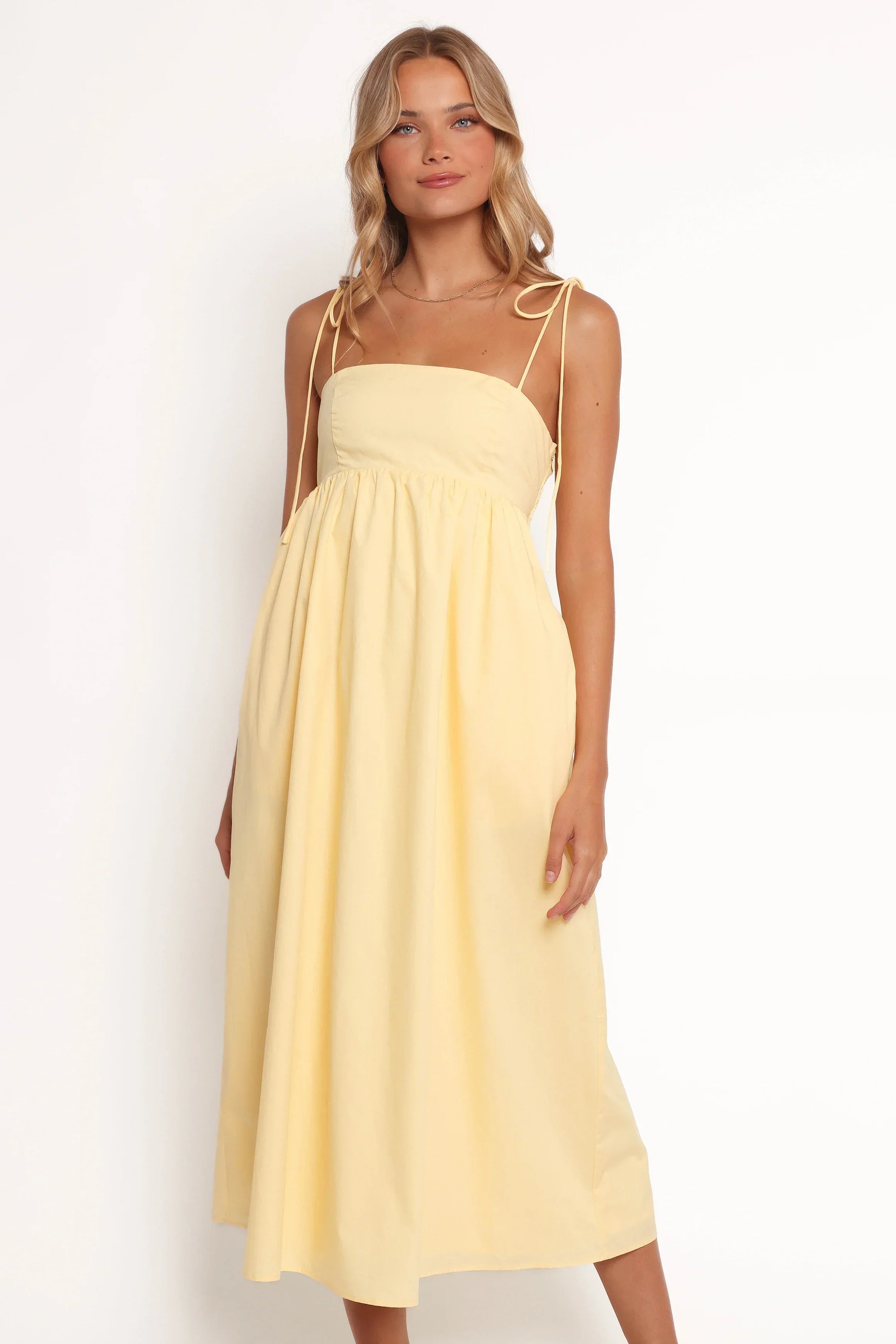 Robe longue Simona - Jaune
