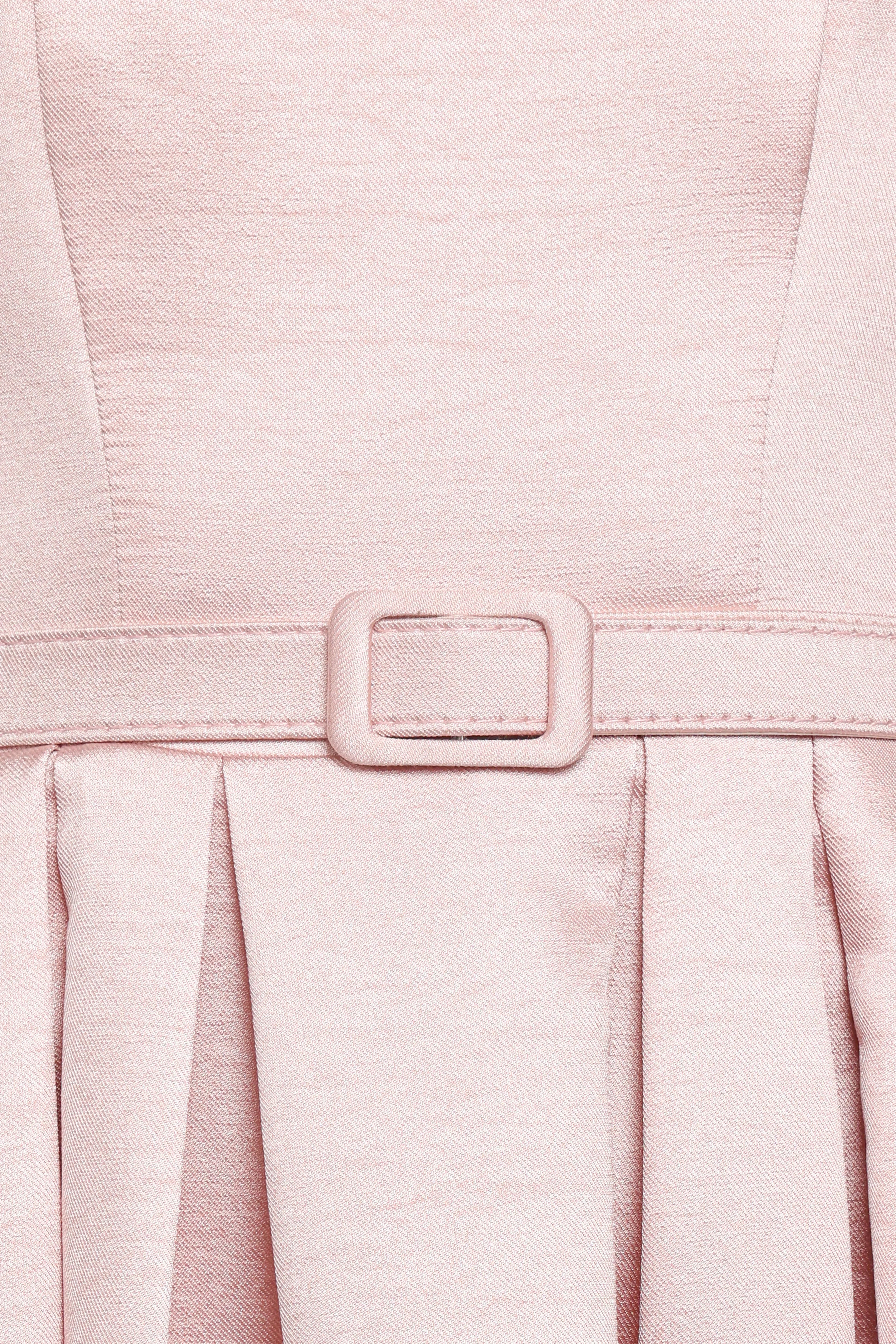 Robe midi Augustine – Rose poudré