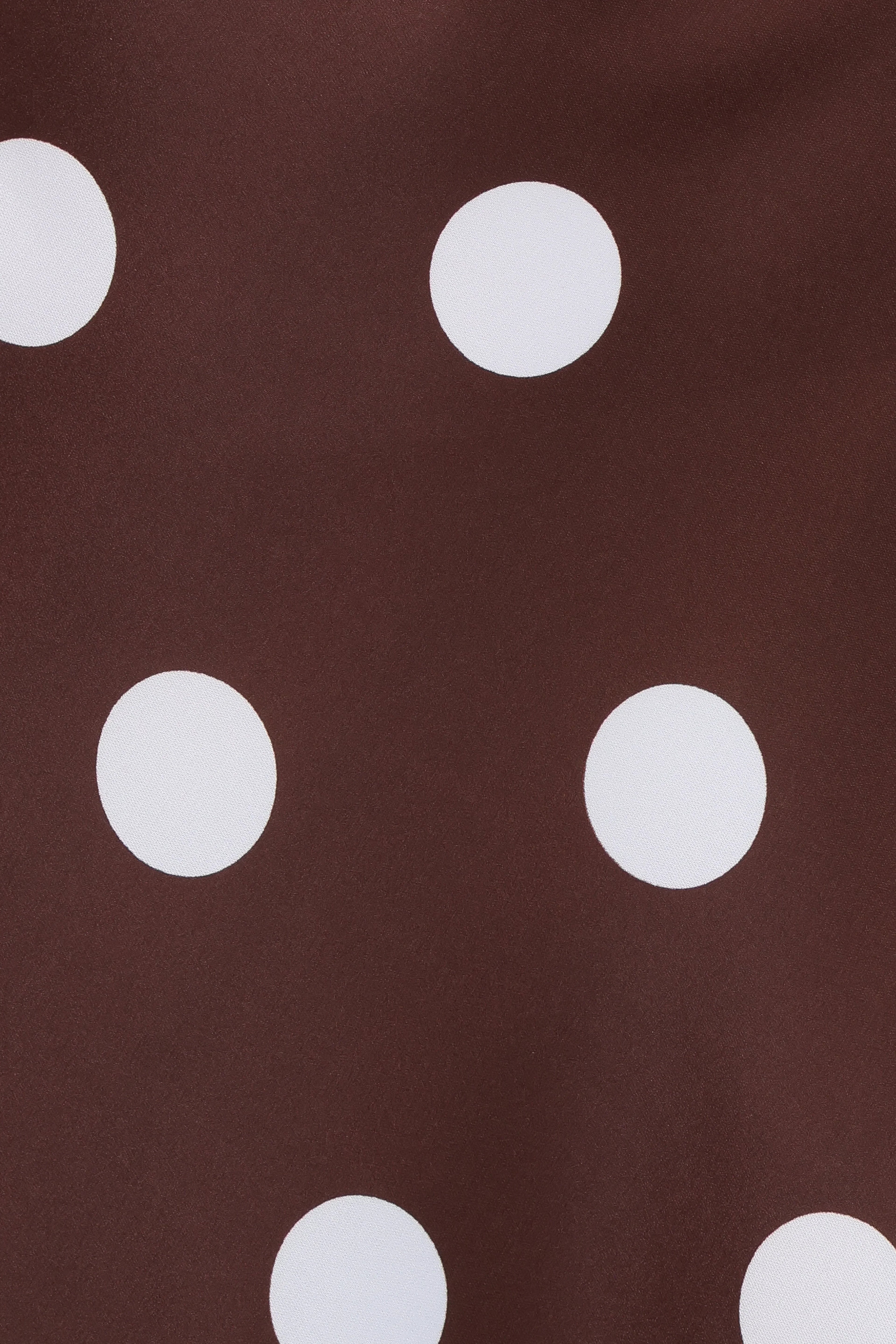 Remmie Strapless Maxi Dress - Brown Polka Dot