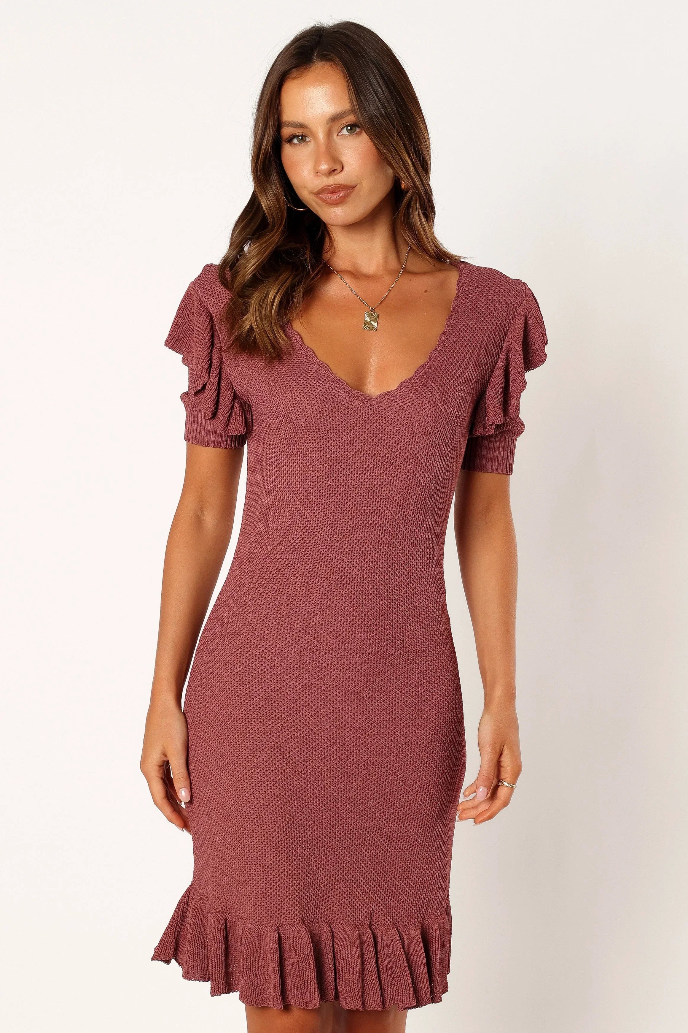 Robe courte en maille Tru - Sienna