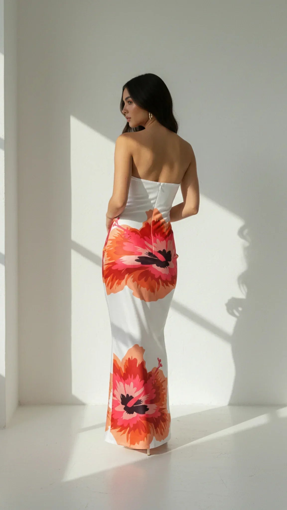 Solara Strapless Midi Dress