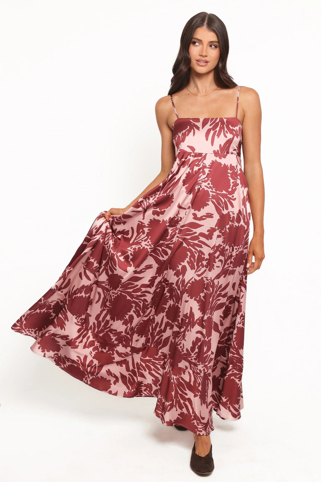 Robe longue Elanor - Bordeaux pâle