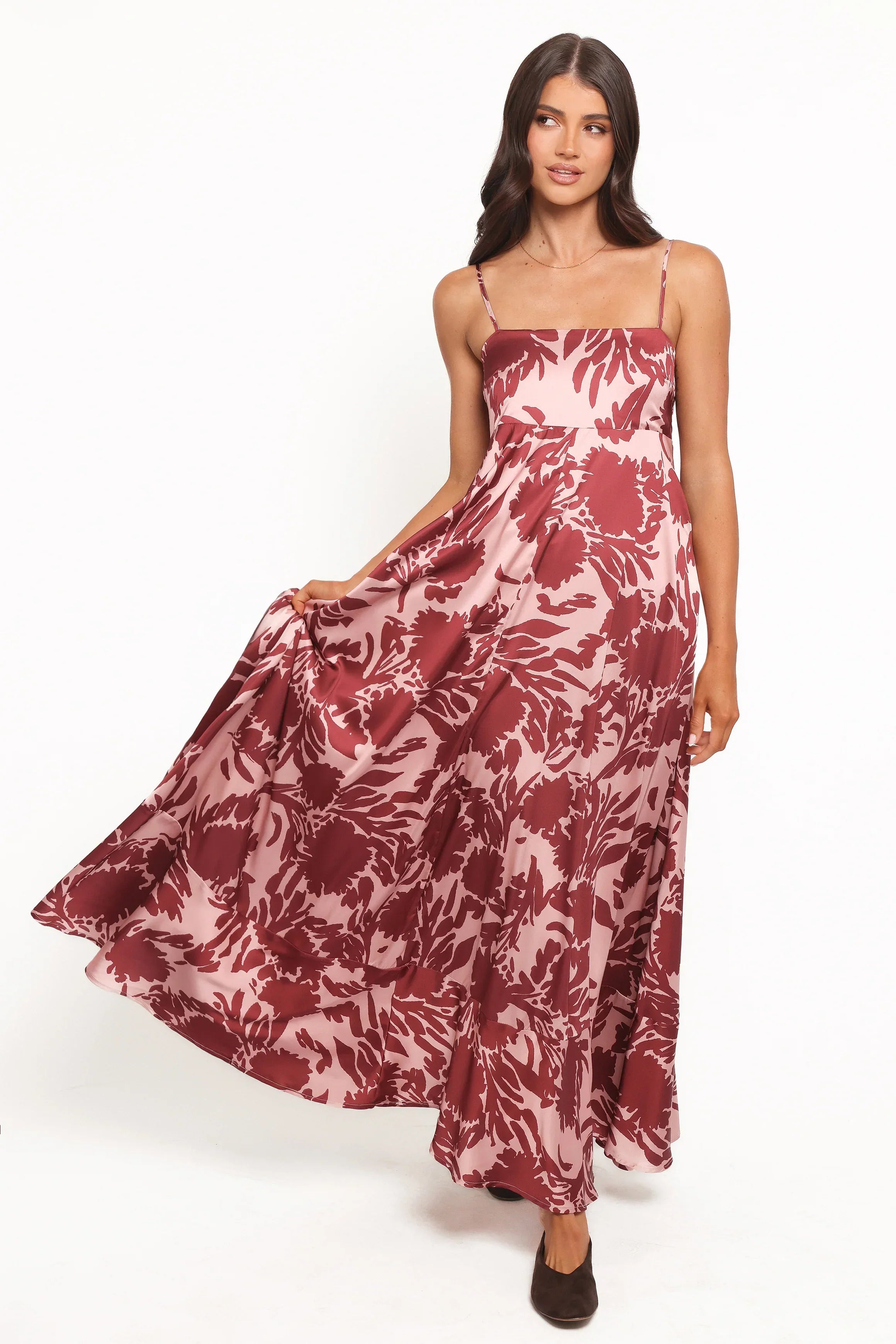 Robe longue Elanor - Bordeaux pâle