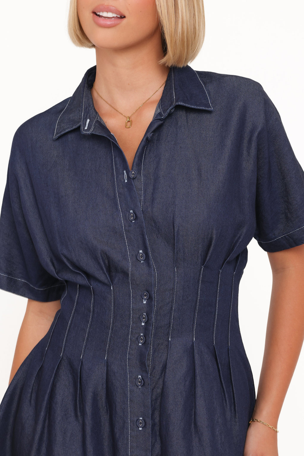 Davine Mini Dress - Blue