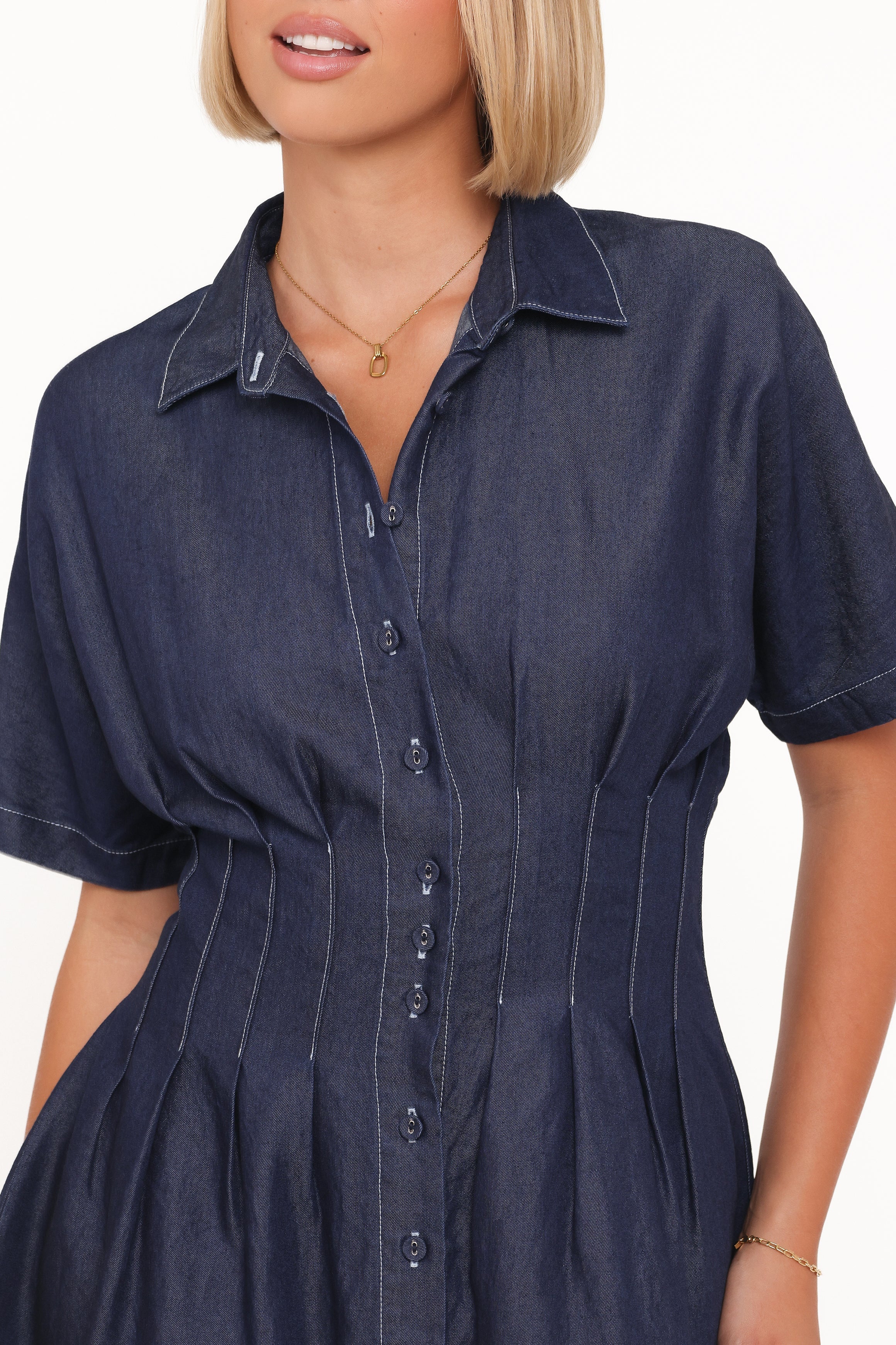 Davine Mini Dress - Blue