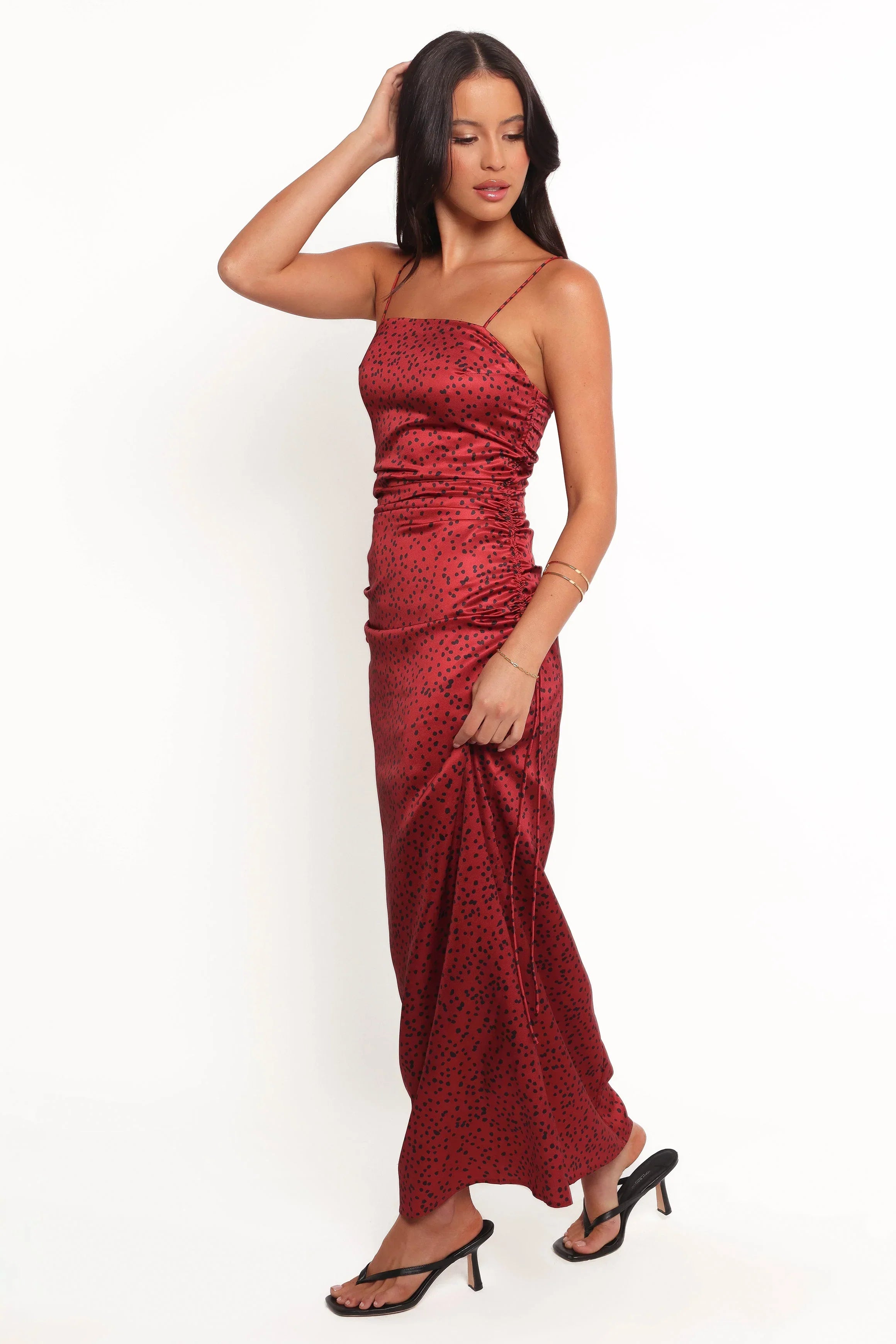 Robe midi Enid - Rouge