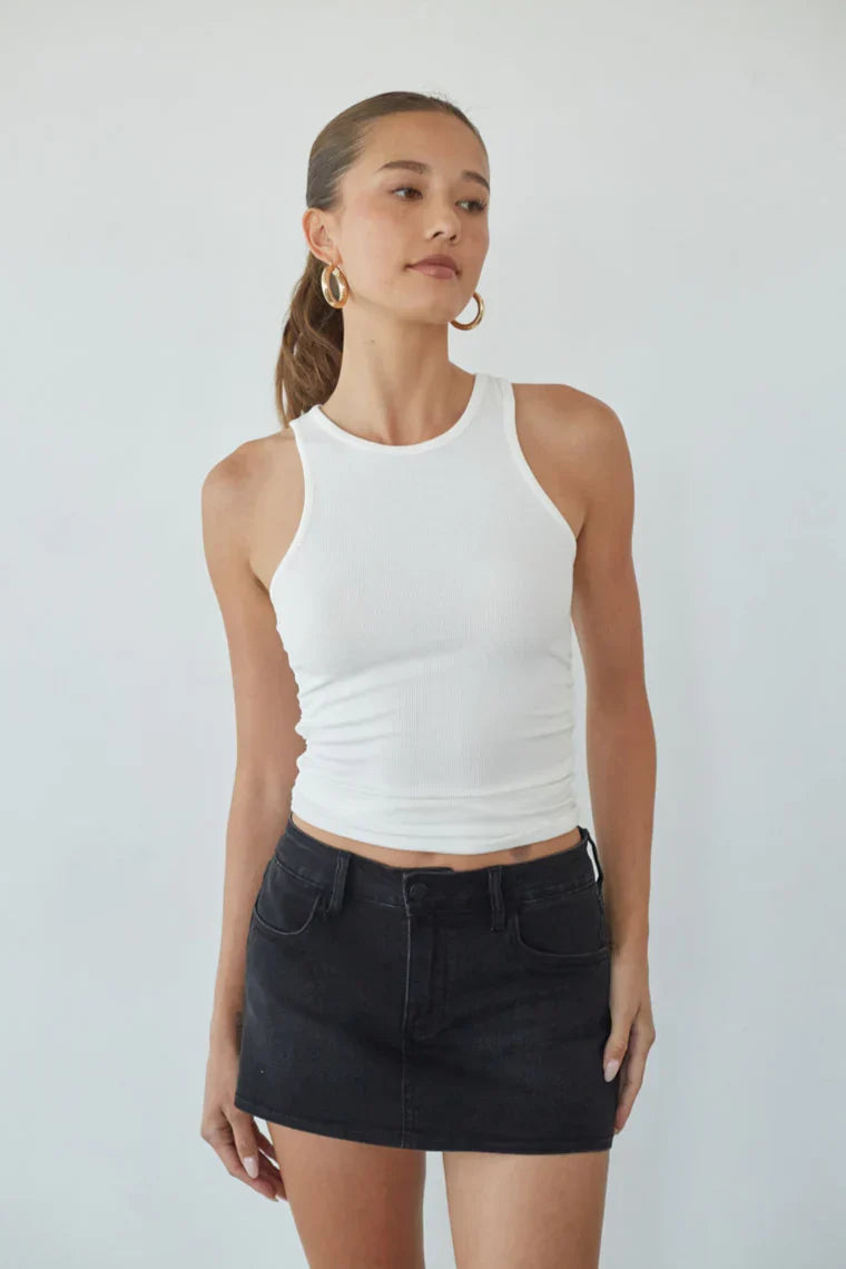Mini-jupe short en jean Dasha