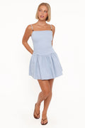 Mini-robe Lazar - Bleu