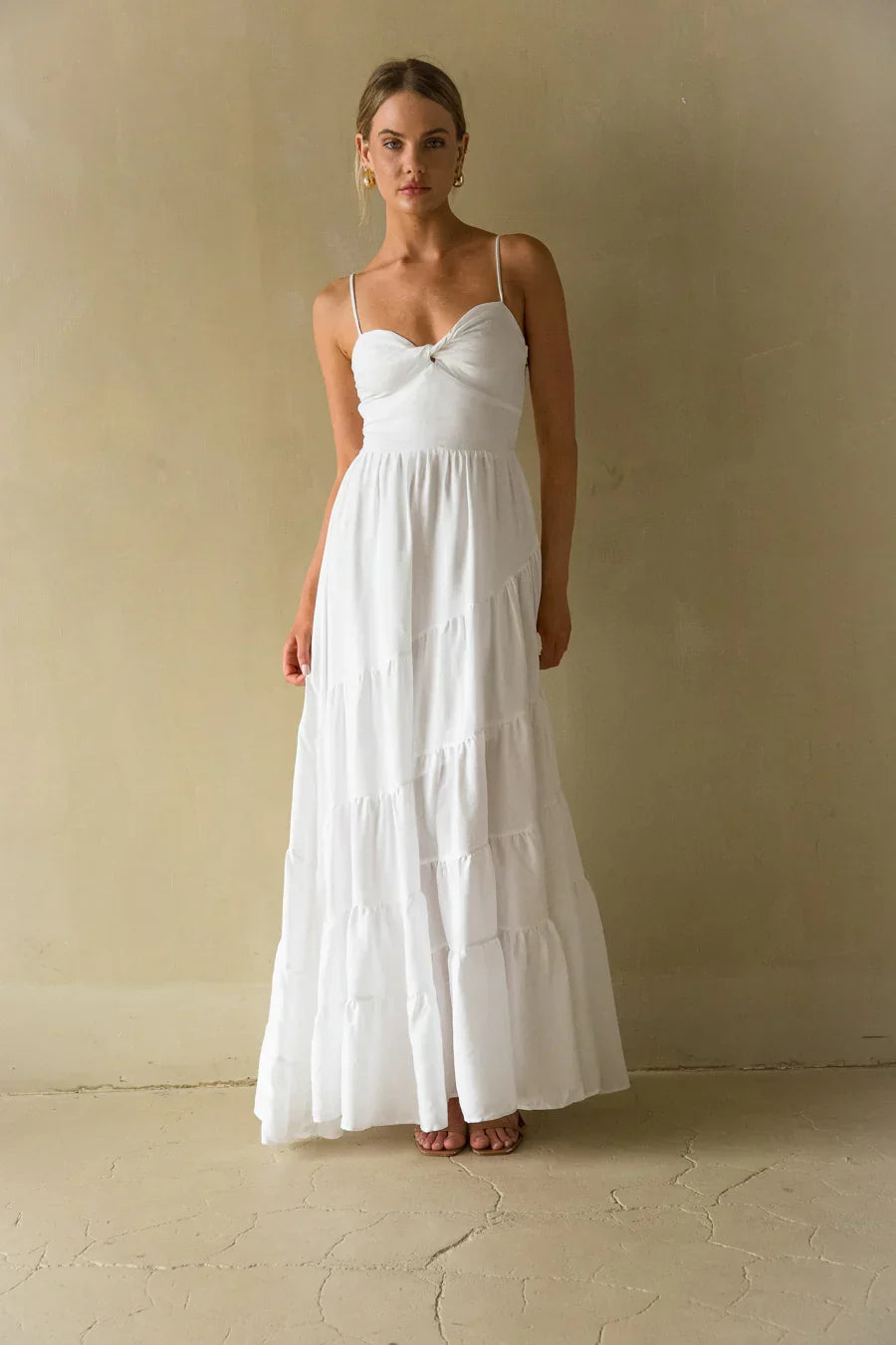 Robe longue torsadée Donna