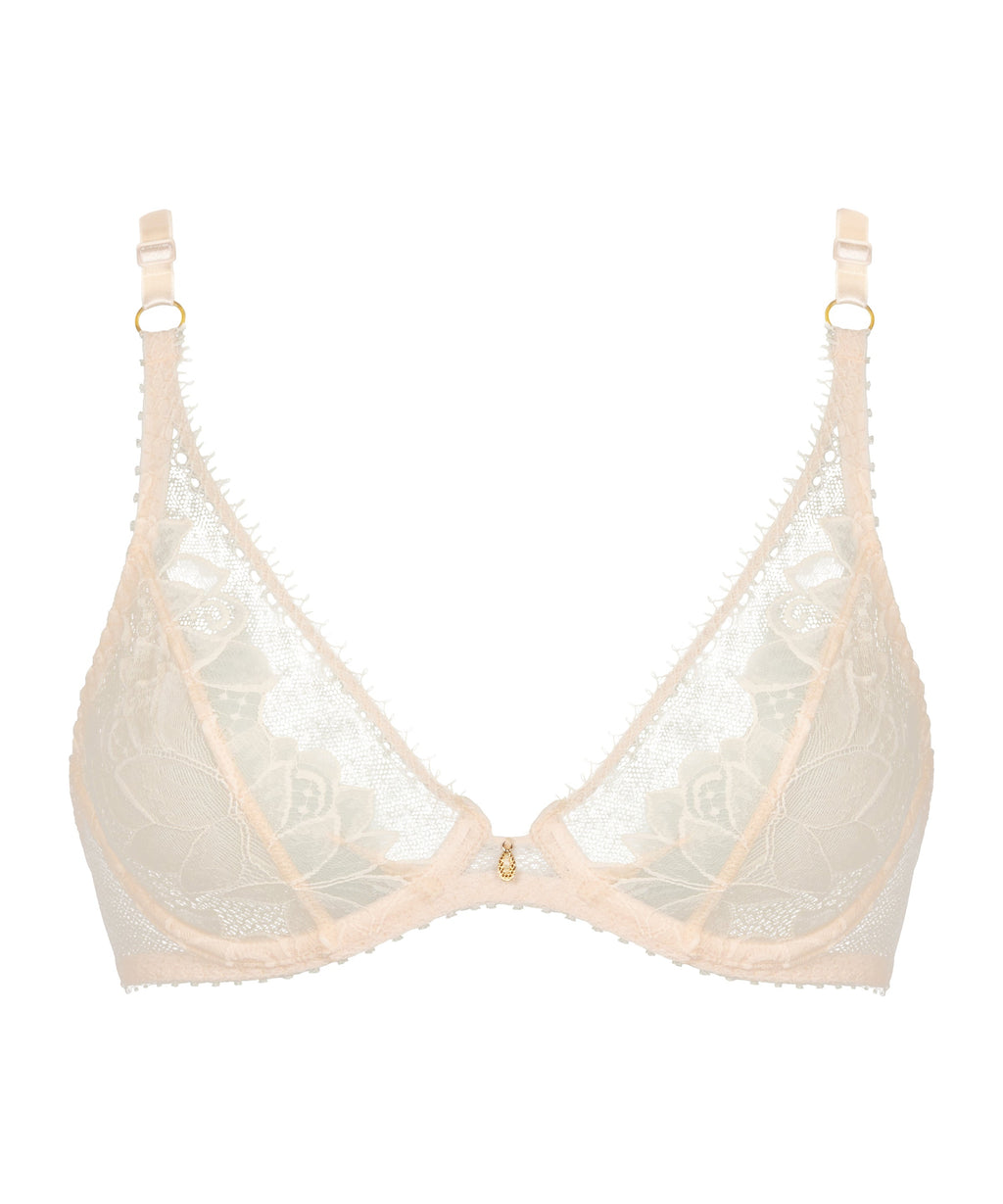Flawless Love Triangle Bra with Underwire Light Powder