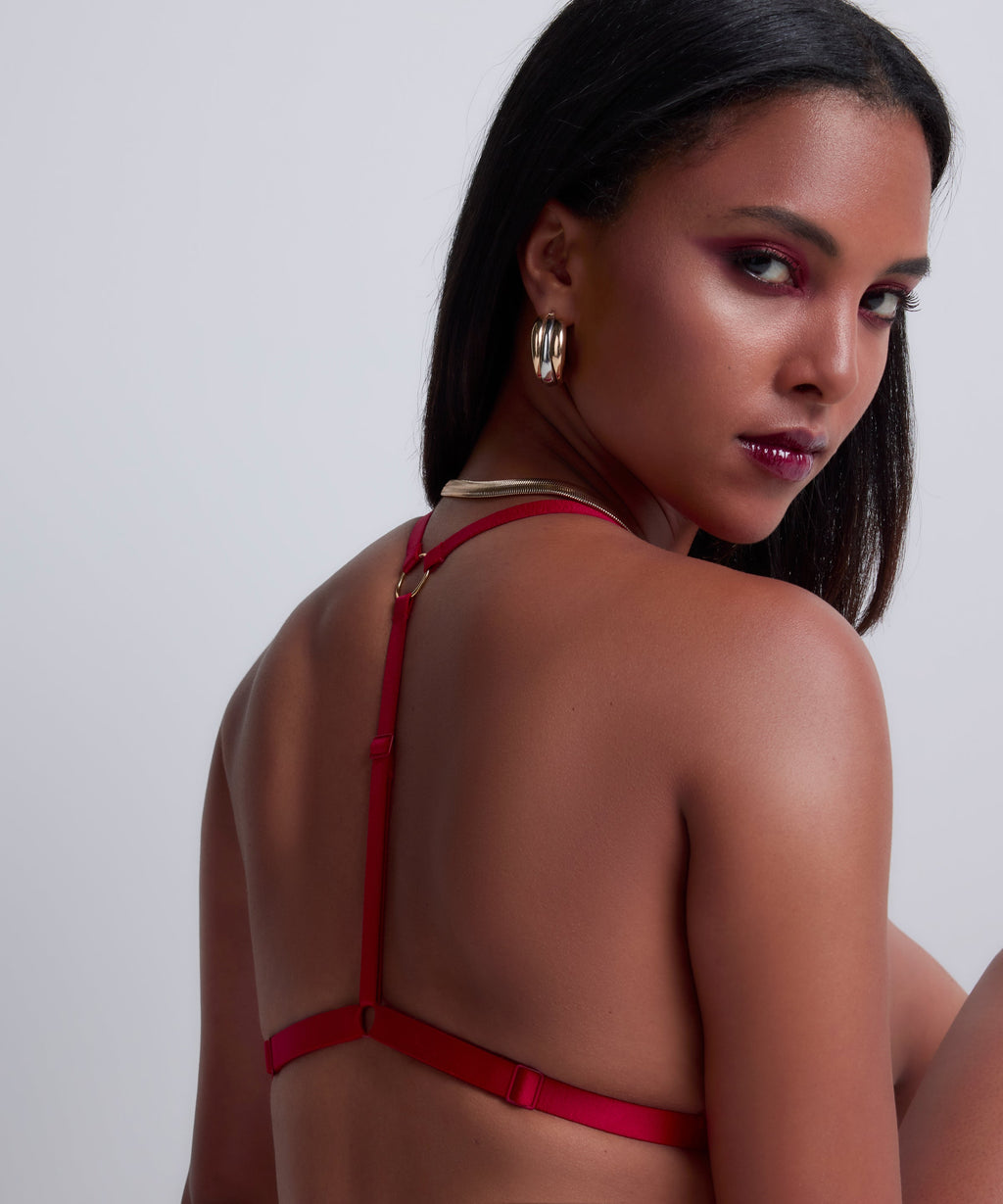 Sense of Illusion Soutien-gorge Triangle bralette Red Berry