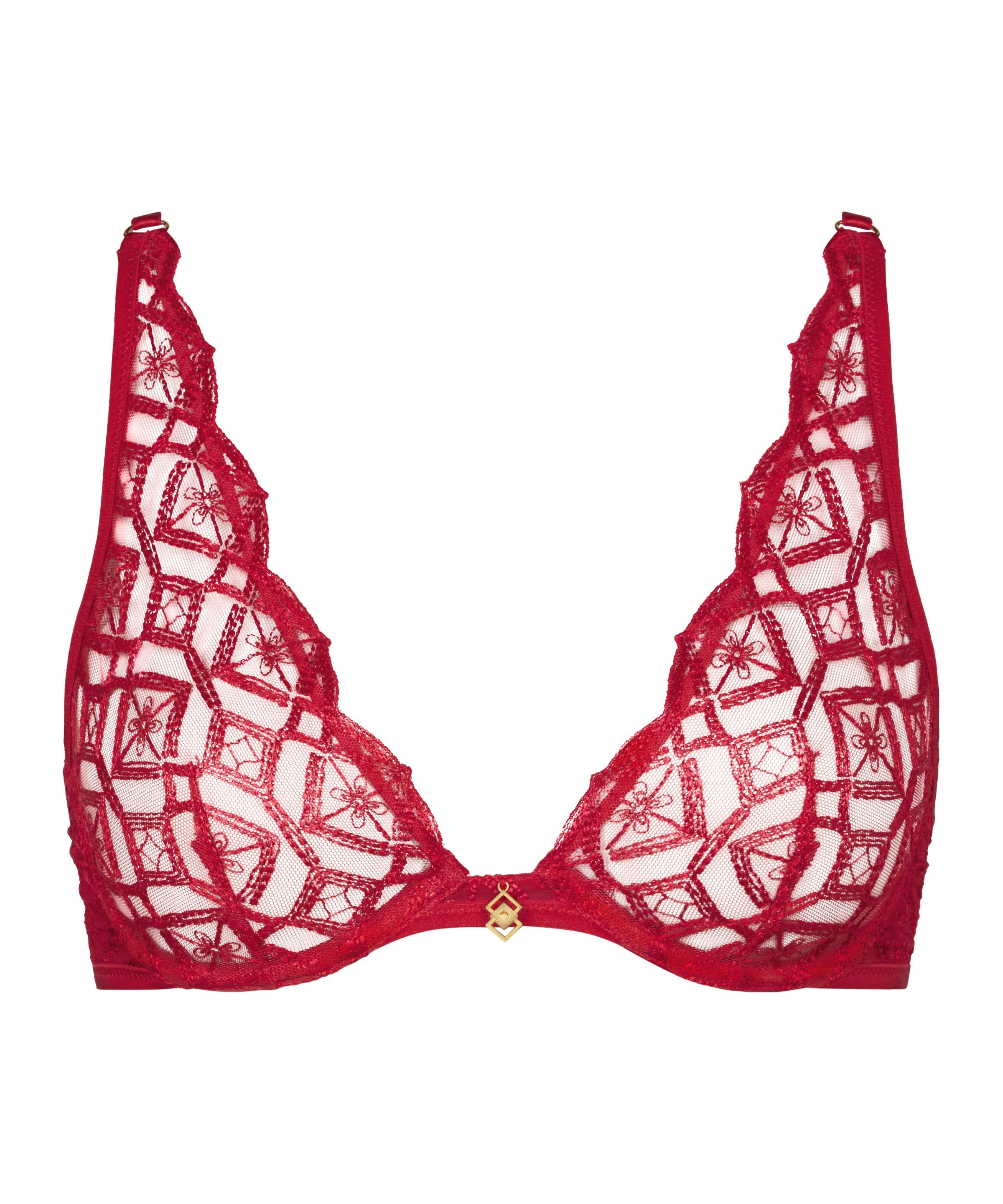 Sense of Illusion Soutien-gorge Triangle avec armatures Red Berry