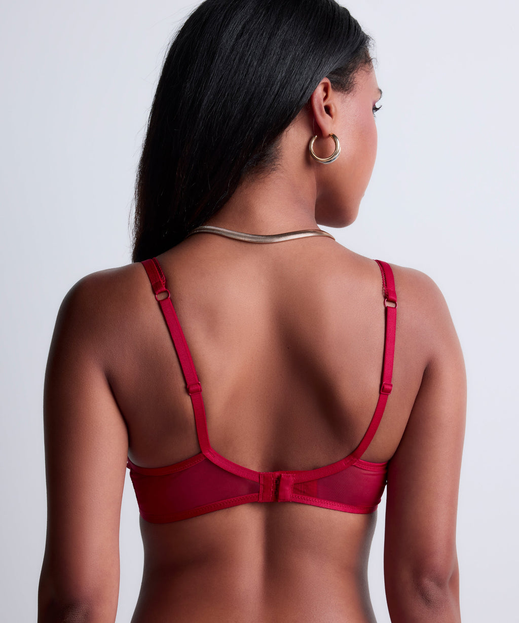 Sense of Illusion Soutien-gorge Emboîtant Foulard Red Berry