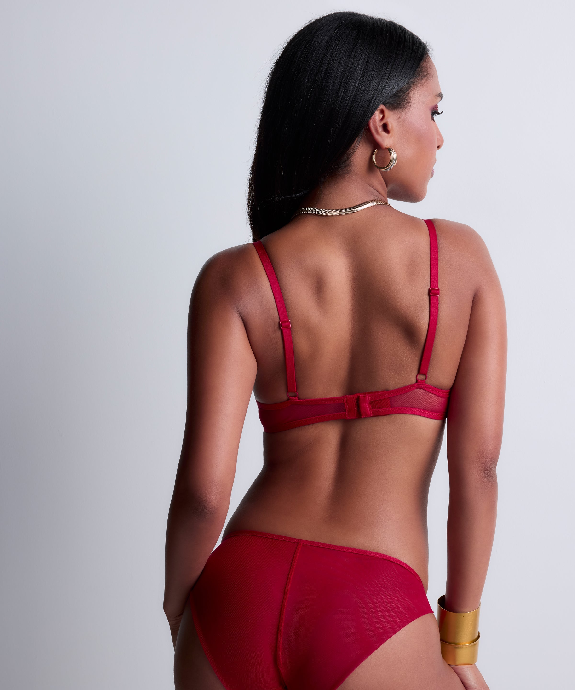 Sense of Illusion Soutien-gorge Plunge foulard Rouge Baie