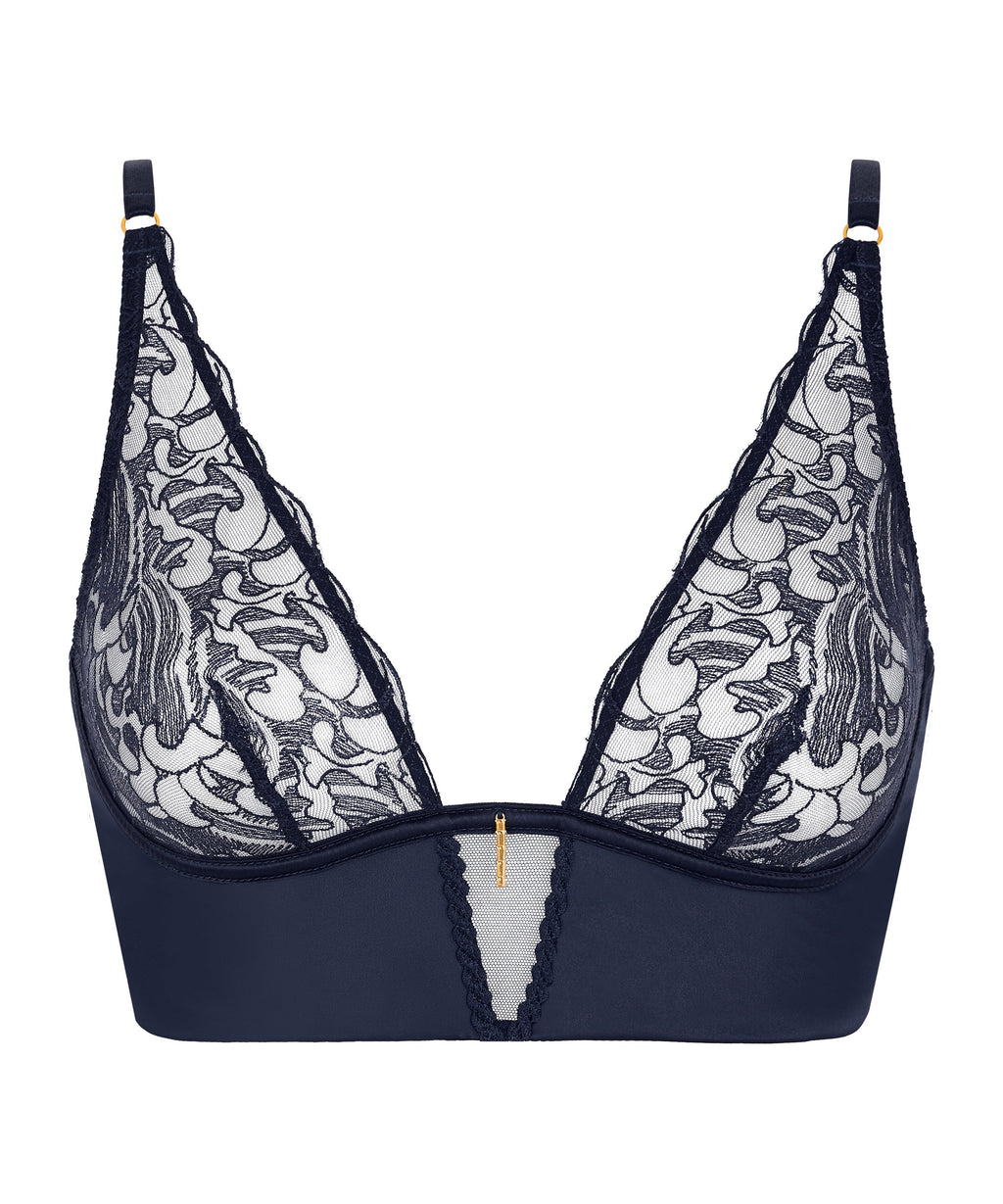 Satin Memories Soutien-gorge Triangle bralette Deep Sea