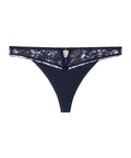 Tanga Satin Memories Bleu profond