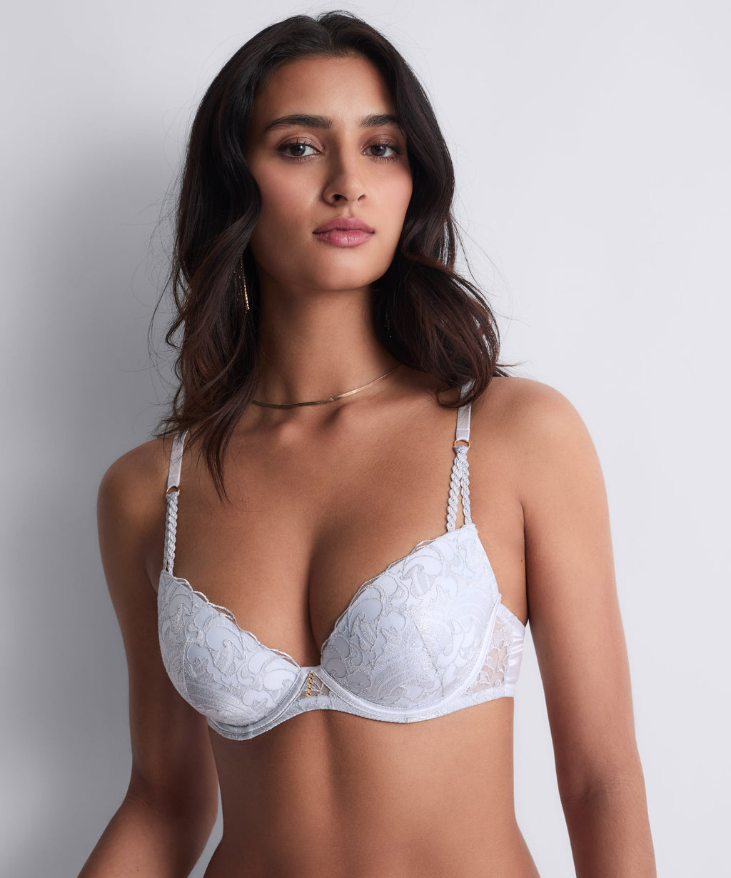 Satin Memories Soutien-gorge Push-up coques Artic Blue