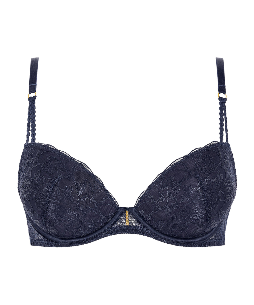 Soutien-gorge push-up à coques Satin Memories Deep Sea