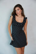 Mini-robe à pois et volants Anais