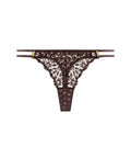 Crazy in Love Tanga Satin Brown