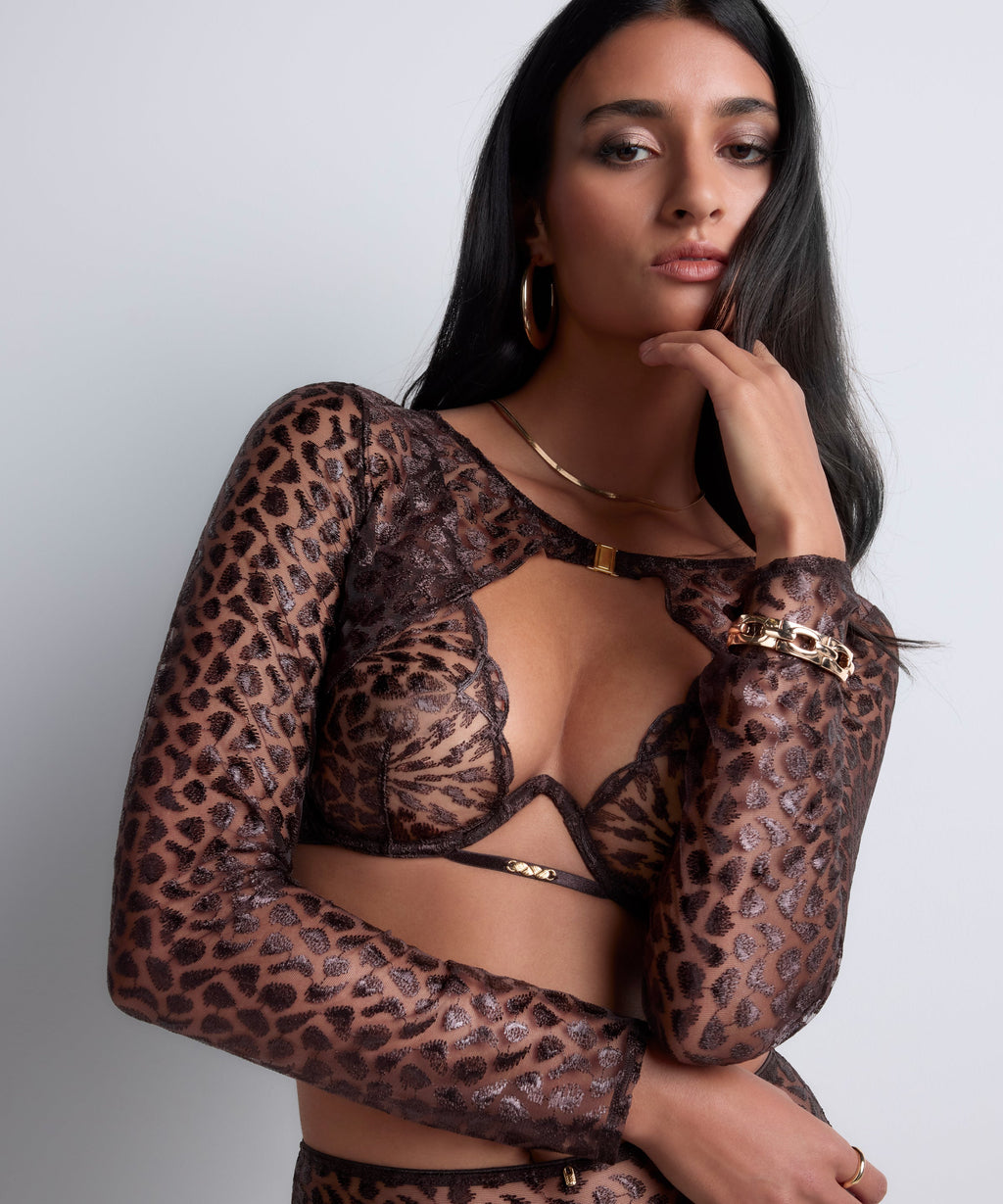 Crazy in Love Boléro Satin Brown