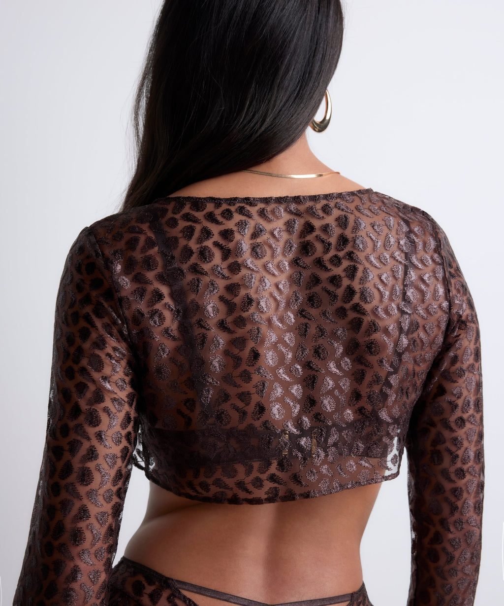 Crazy in Love Boléro Satin Brown