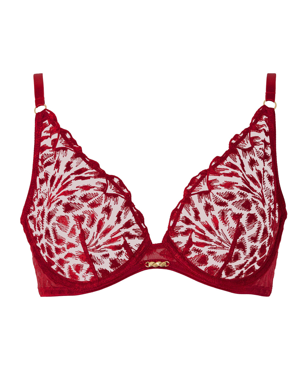 Crazy in Love Soutien-gorge triangle avec armatures Red Delight