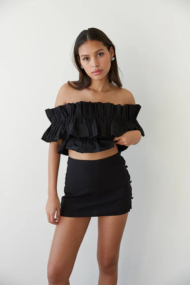 Mini-jupe-short Beck Bouton