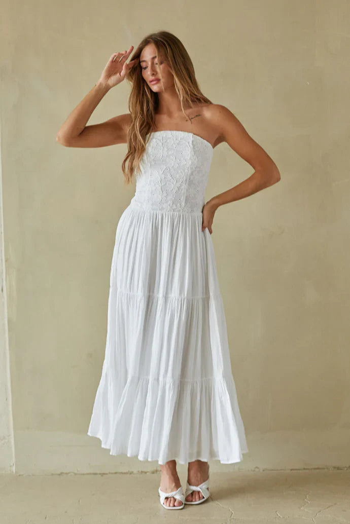 Robe longue à volants Azari