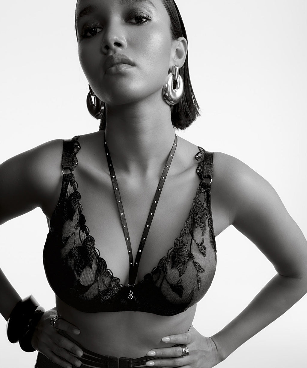 Night at Paradise Soutien-gorge Triangle avec armatures Obsidian