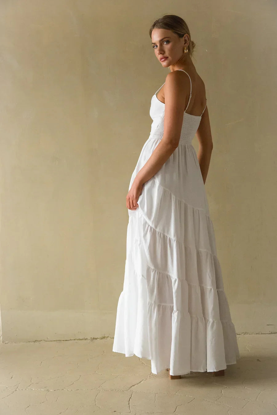 Robe longue torsadée Donna