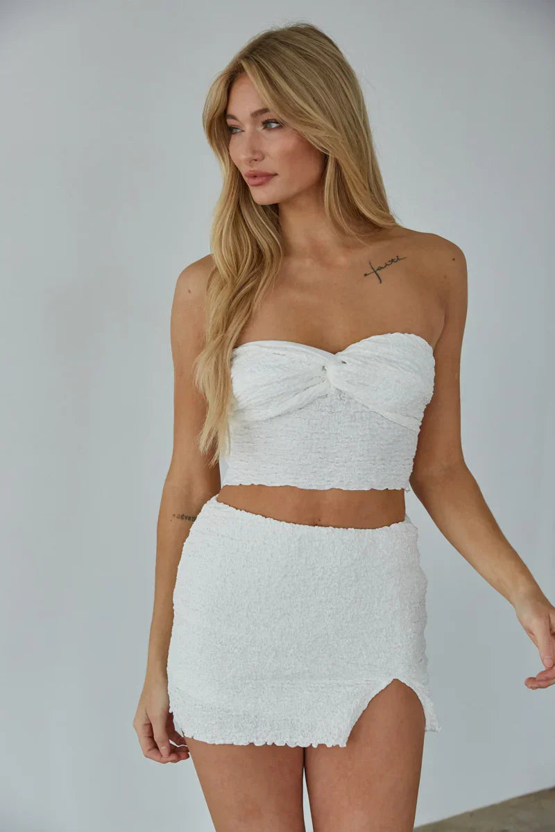 Haut tube court smocké Avalon