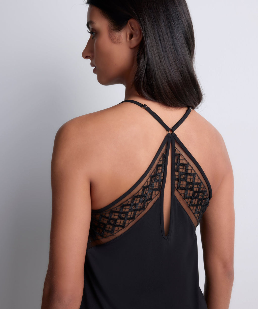Sweet Obsession Top à fines bretelles Black