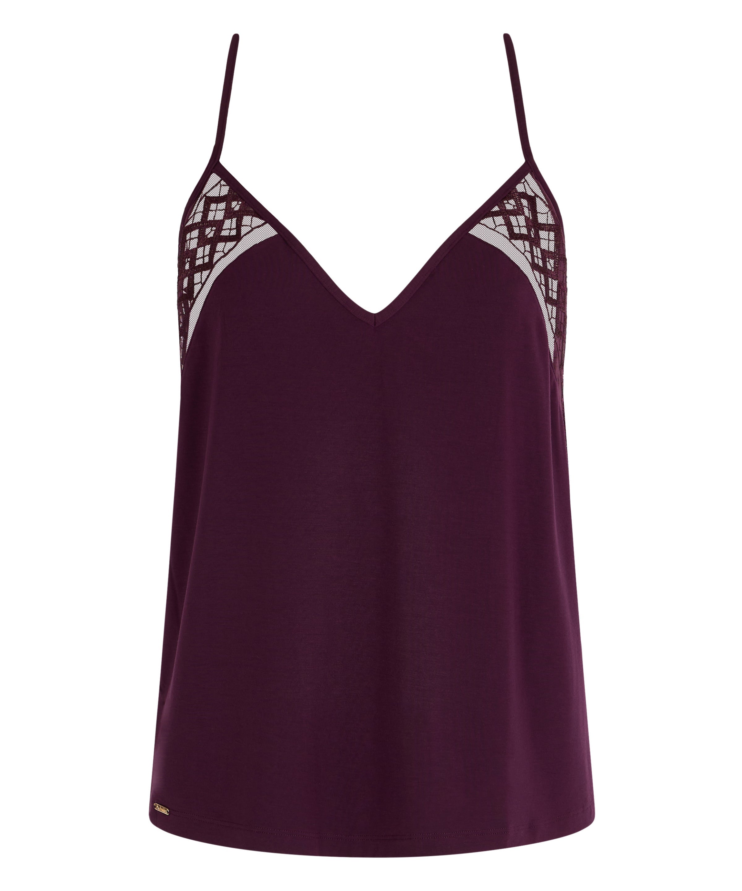 Sweet Obsession Top à fines bretelles Deep Berry