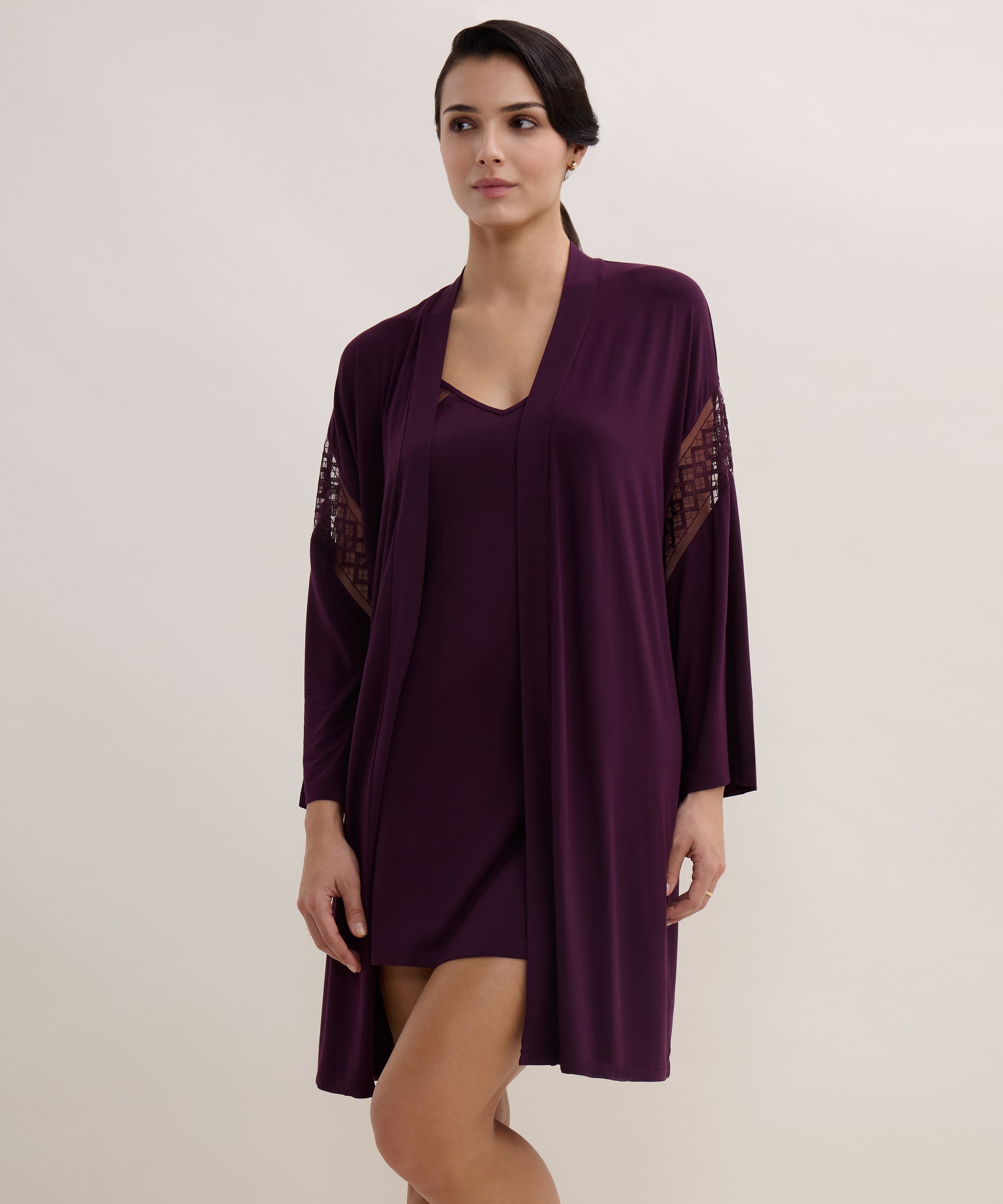 Sweet Obsession Kimono Deep Berry