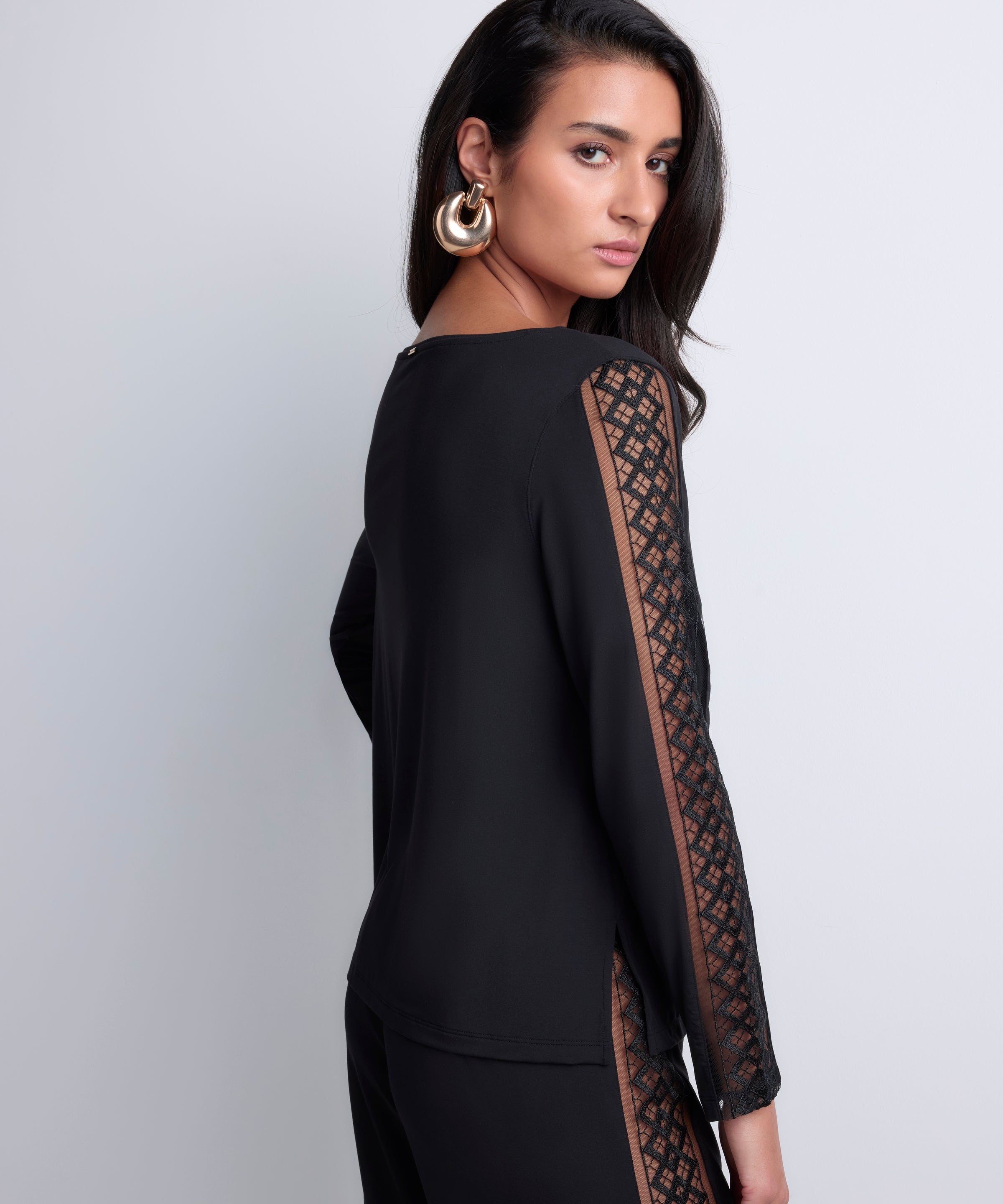 Haut manches longues Sweet Obsession Noir