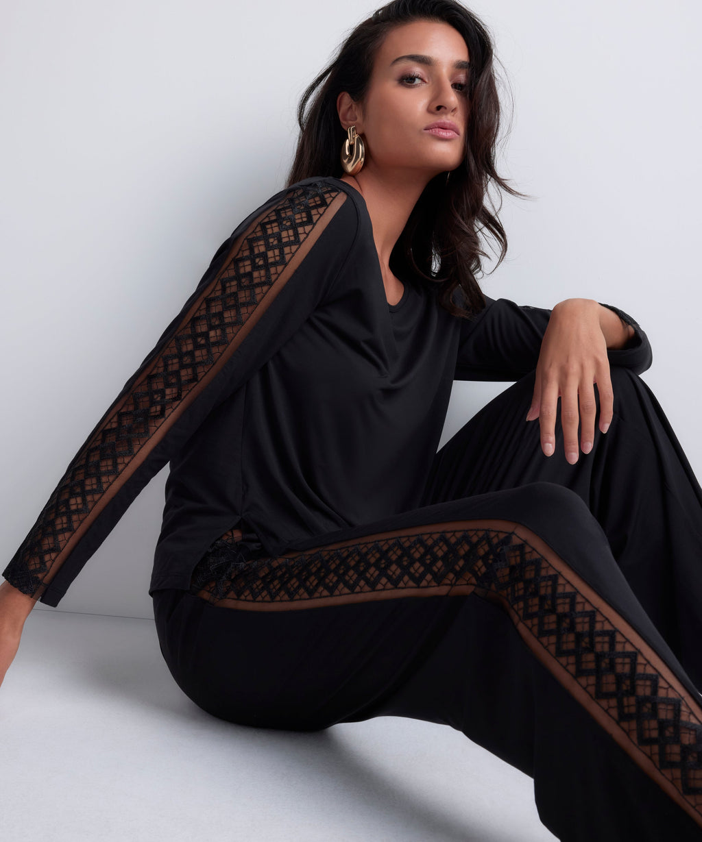 Haut manches longues Sweet Obsession Noir